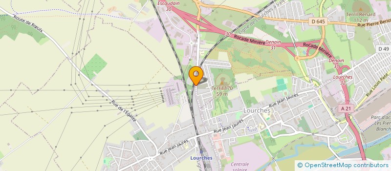 localisation de l'entreprise MONSIEUR ALAIN RYSZEWSKI  ESCAUDAIN