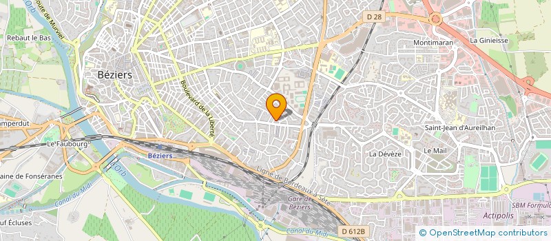 localisation de l'entreprise MONSIEUR ALAIN SAAD à BEZIERS