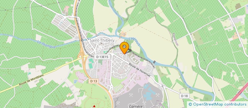 localisation de l'entreprise MONSIEUR ALAIN SABLIER  SAINT-THIBERY