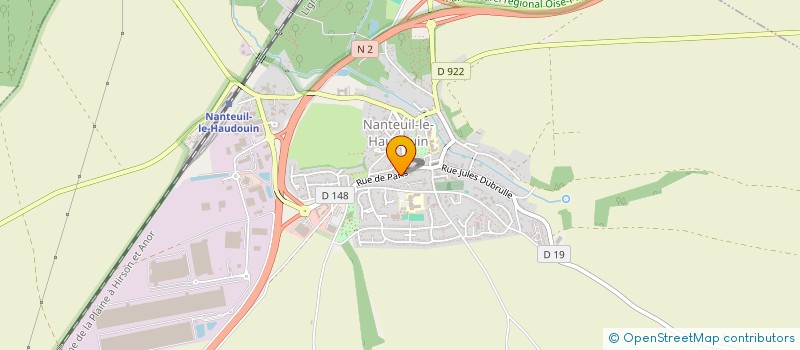 localisation de l'entreprise MONSIEUR ALAIN SACCOW  NANTEUIL-LE-HAUDOUIN