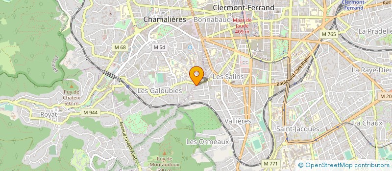 localisation de l'entreprise MONSIEUR ALAIN SAGE  CHAMALIERES