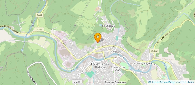 localisation de l'entreprise MONSIEUR ALAIN SAILLARD à ORNANS