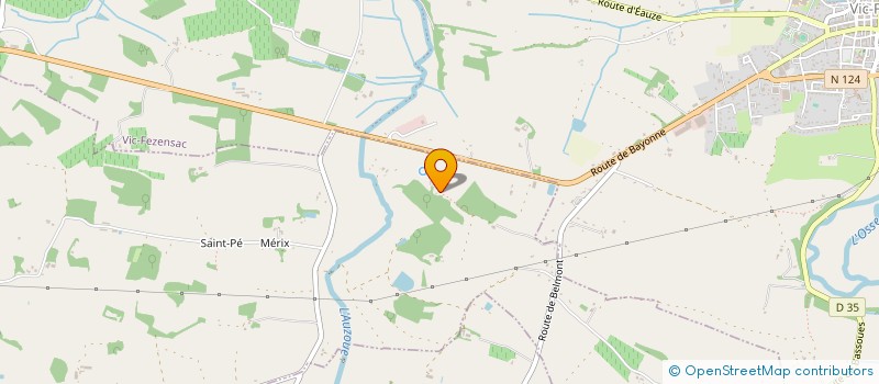 localisation de l'entreprise MONSIEUR ALAIN SAINT-JEANNET  VIC-FEZENSAC