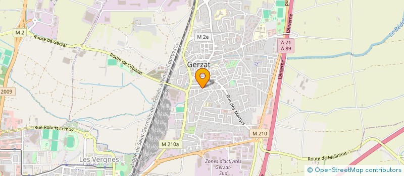 localisation de l'entreprise MONSIEUR ALAIN SALLES à GERZAT