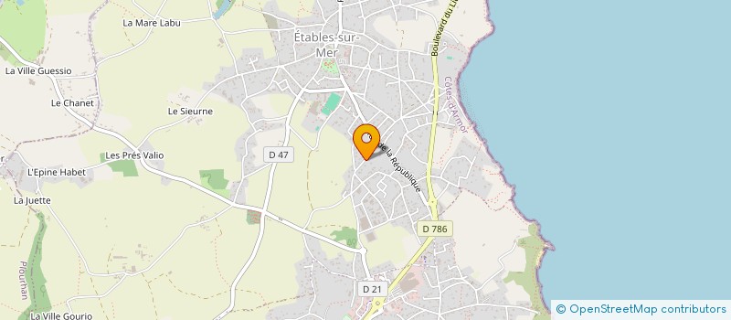 localisation de l'entreprise MONSIEUR ALAIN SALLIOU à BINIC-ETABLES-SUR-MER