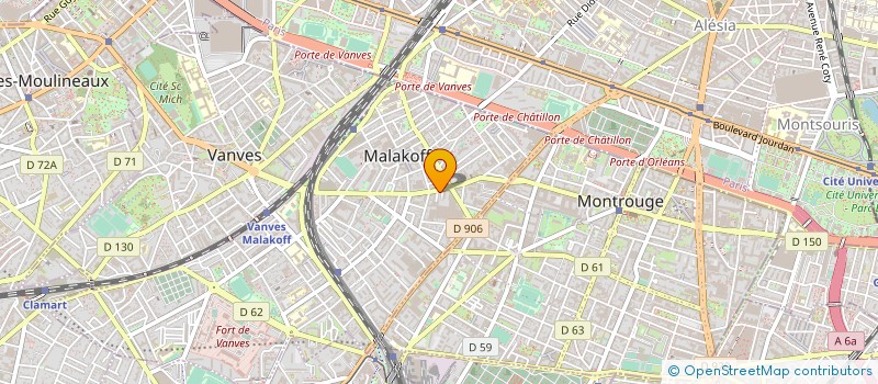 localisation de l'entreprise MONSIEUR ALAIN SALTEL à MALAKOFF