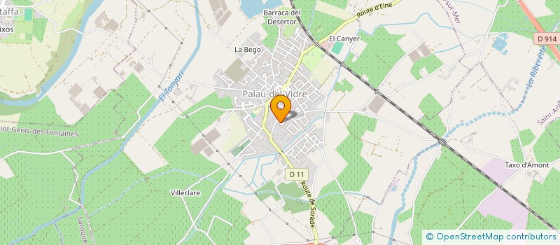 localisation de l'entreprise MONSIEUR ALAIN SALVADOR  PALAU-DEL-VIDRE