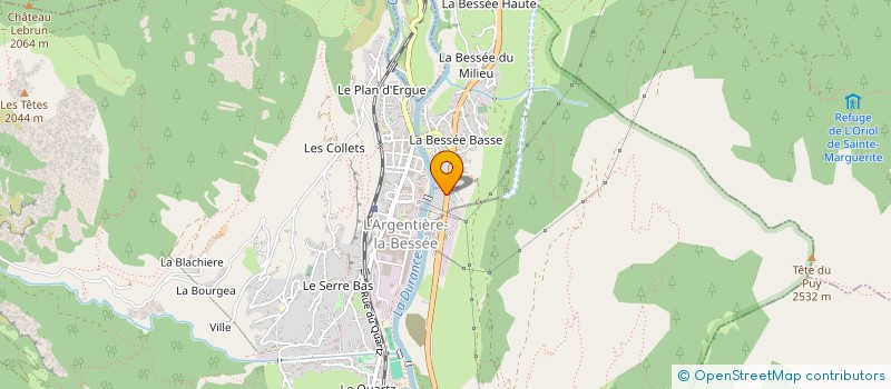 localisation de l'entreprise MONSIEUR ALAIN SAMMUT  L'ARGENTIERE-LA-BESSEE