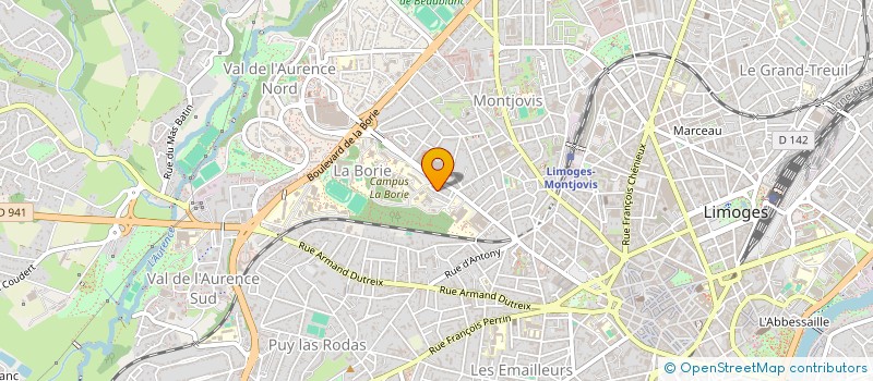 localisation de l'entreprise MONSIEUR ALAIN SANTIAGO à LIMOGES