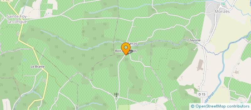 localisation de l'entreprise MONSIEUR ALAIN SANZ  MORIZES