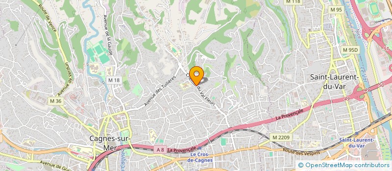 localisation de l'entreprise MONSIEUR ALAIN SARDA  CAGNES-SUR-MER