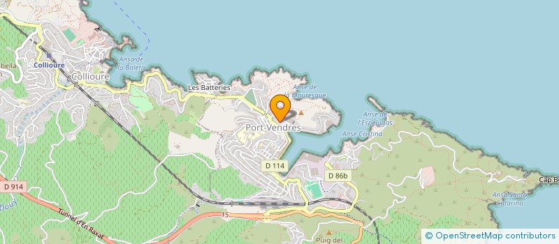 localisation de l'entreprise MONSIEUR ALAIN SARRAZIN  PORT-VENDRES