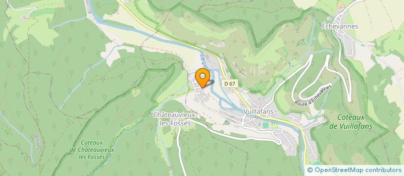 localisation de l'entreprise MONSIEUR ALAIN SAURET  VUILLAFANS