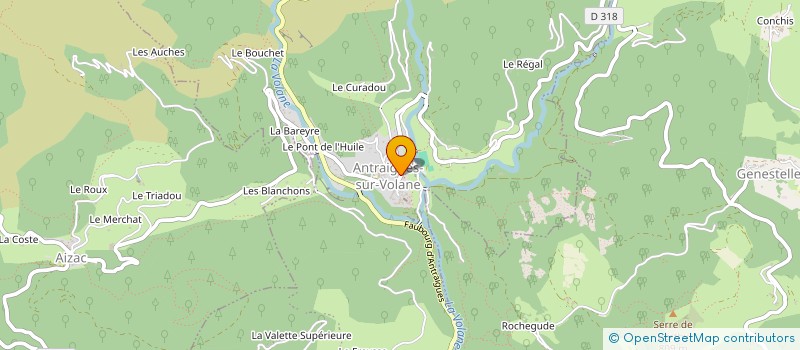 localisation de l'entreprise MONSIEUR ALAIN SAUSSAC à VALLEES-D'ANTRAIGUES-ASPERJOC