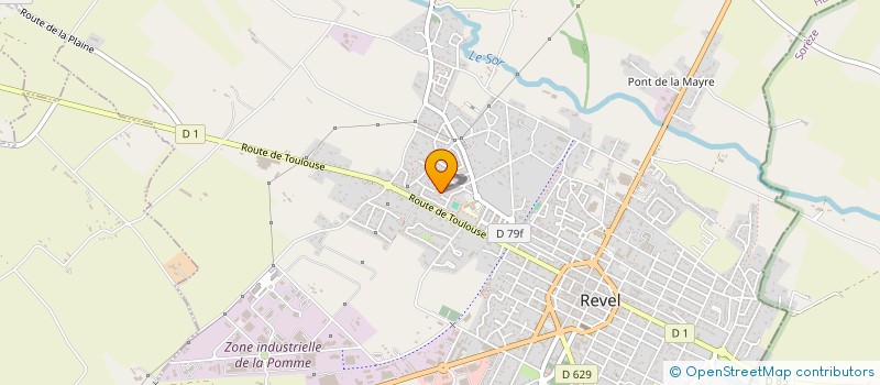 localisation de l'entreprise MONSIEUR ALAIN SAUVAGE  REVEL