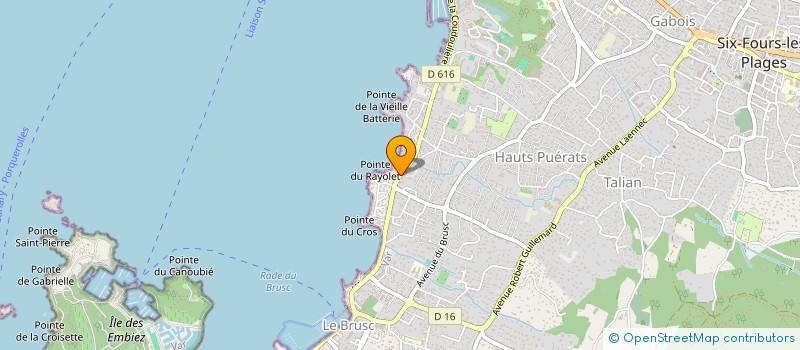 localisation de l'entreprise MONSIEUR ALAIN SAUVAN SOLER à SIX-FOURS-LES-PLAGES