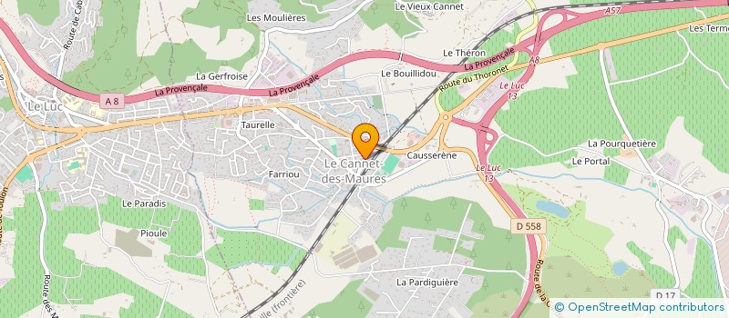 localisation de l'entreprise MONSIEUR ALAIN SAUVEUR JEAN MAZZOLA  LE CANNET-DES-MAURES