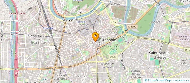 localisation de l'entreprise MONSIEUR ALAIN SAUZE  GRENOBLE