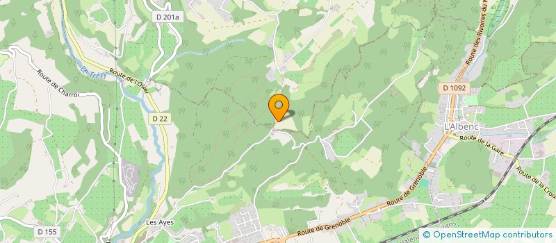 localisation de l'entreprise MONSIEUR ALAIN SAUZE  NOTRE DAME DE L'OSIER