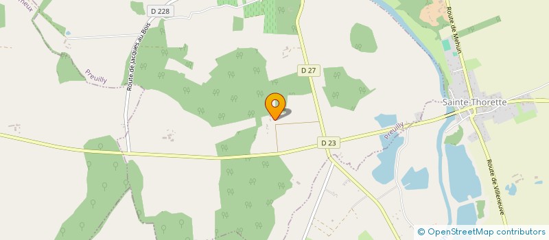 localisation de l'entreprise MONSIEUR ALAIN SAUZEY  PREUILLY