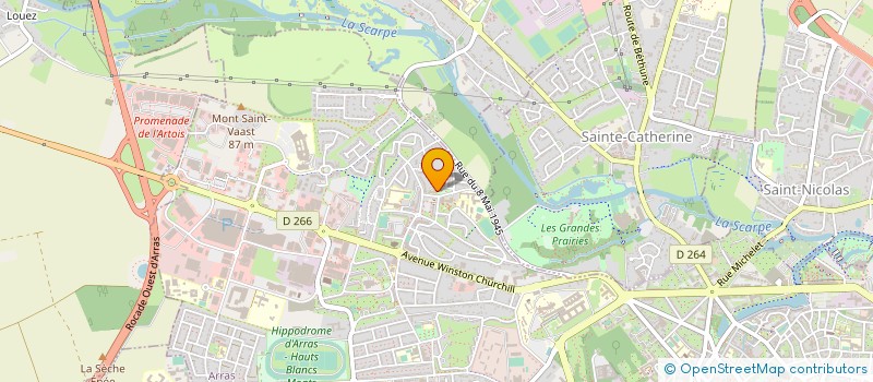 localisation de l'entreprise MONSIEUR ALAIN SAVARY à ARRAS