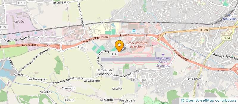 localisation de l'entreprise MONSIEUR ALAIN SAVY à ALBI