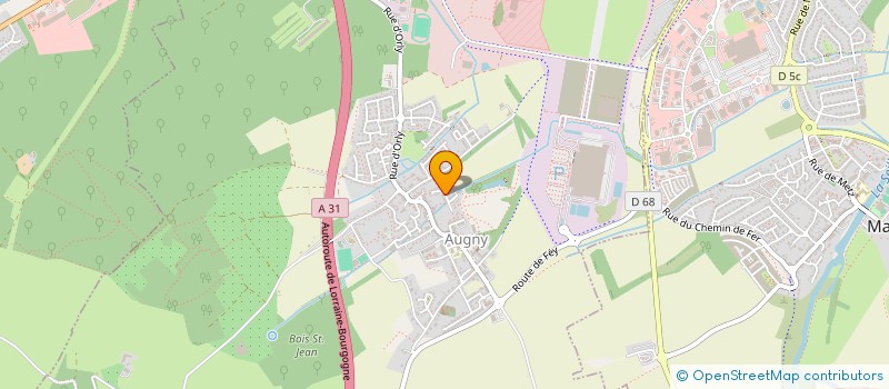 localisation de l'entreprise MONSIEUR ALAIN SCHNEIDER  AUGNY