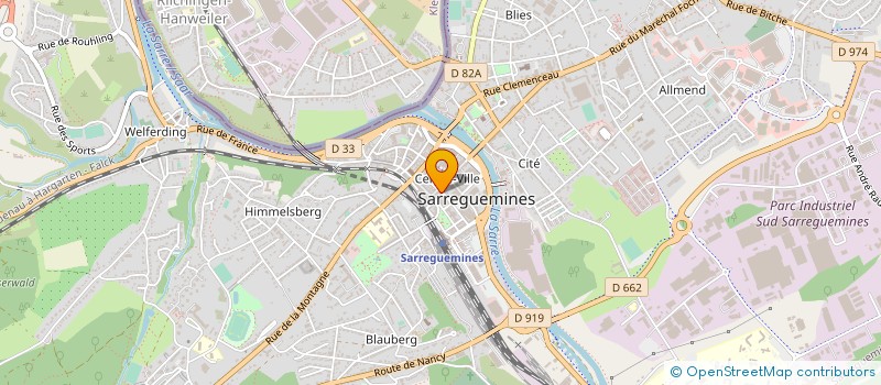 localisation de l'entreprise MONSIEUR ALAIN SCHNEIDER  SARREGUEMINES