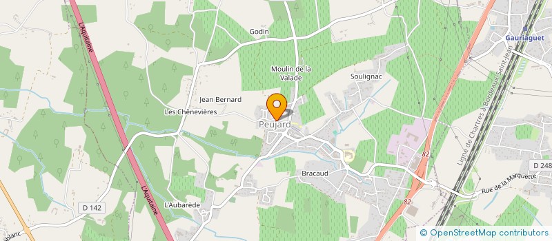 localisation de l'entreprise MONSIEUR ALAIN SEGUY  PEUJARD