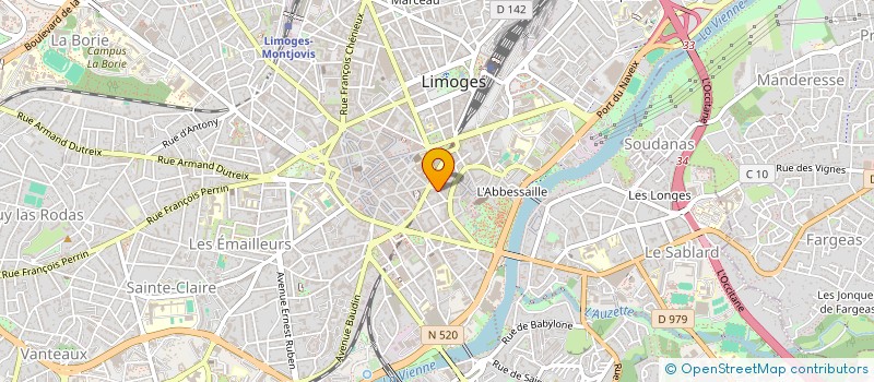 localisation de l'entreprise MONSIEUR ALAIN SELINGE à LIMOGES