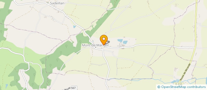 localisation de l'entreprise MONSIEUR ALAIN SEMBRES  MONT-DE-MARRAST