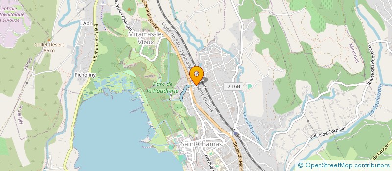 localisation de l'entreprise MONSIEUR ALAIN SENAC  SAINT CHAMAS