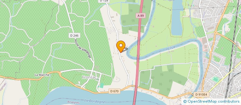 localisation de l'entreprise MONSIEUR ALAIN SENECAT  FRONSAC