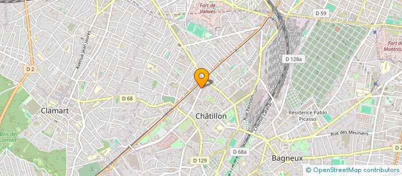 localisation de l'entreprise MONSIEUR ALAIN-SERGE FOUQUET  CHATILLON