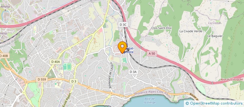 localisation de l'entreprise MONSIEUR ALAIN SERRAT à LA CIOTAT