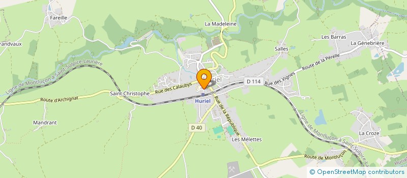 localisation de l'entreprise MONSIEUR ALAIN SERRE à LA CHAPELAUDE