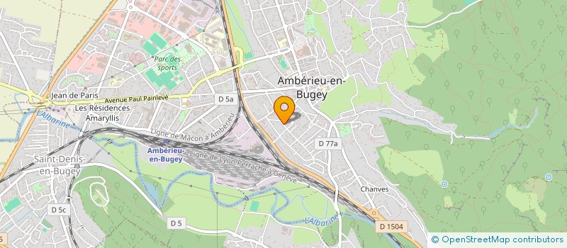 localisation de l'entreprise MONSIEUR ALAIN SERRES  AMBERIEU-EN-BUGEY