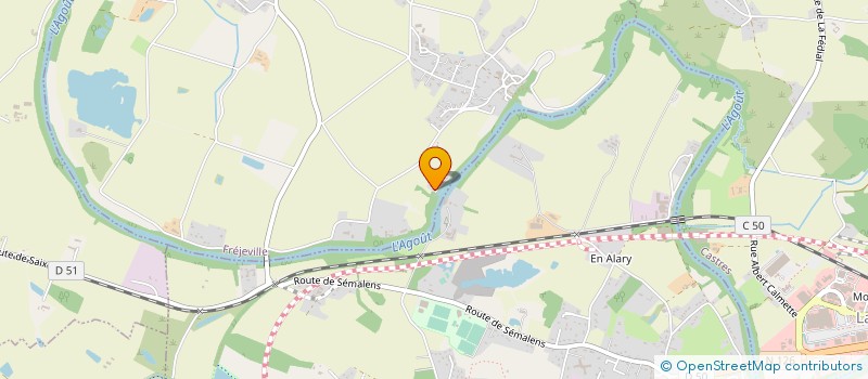 localisation de l'entreprise MONSIEUR ALAIN SERRES  CUQ