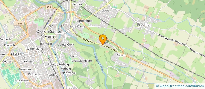 localisation de l'entreprise MONSIEUR ALAIN SERRESEQUE  OLORON-SAINTE-MARIE