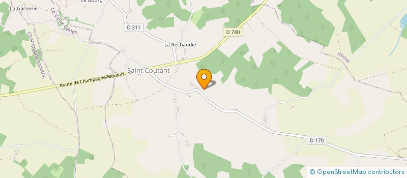 localisation de l'entreprise MONSIEUR ALAIN SERTILLANGE à SAINT-COUTANT