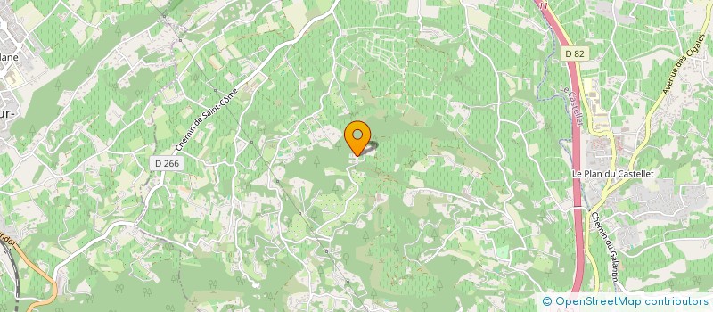 localisation de l'entreprise MONSIEUR ALAIN SEUX-BOS  LA CADIERE-D'AZUR