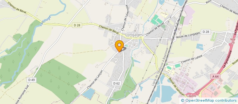 localisation de l'entreprise MONSIEUR ALAIN SEVERAN  LONGAGES