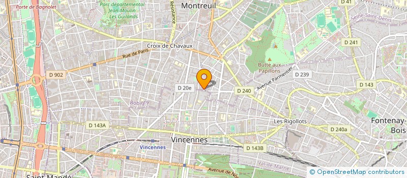 localisation de l'entreprise MONSIEUR ALAIN SICHOU à MONTREUIL