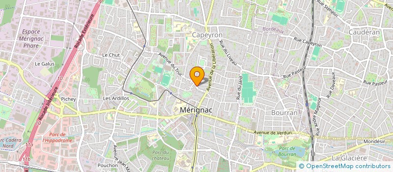 localisation de l'entreprise MONSIEUR ALAIN SILVESTRE  MERIGNAC