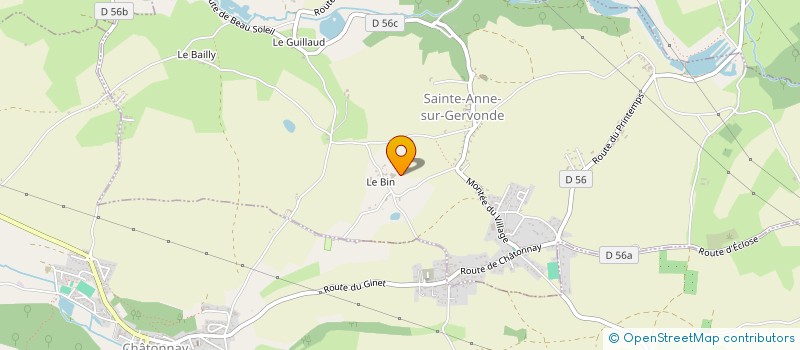 localisation de l'entreprise MONSIEUR ALAIN SIMON  SAINTE-ANNE-SUR-GERVONDE