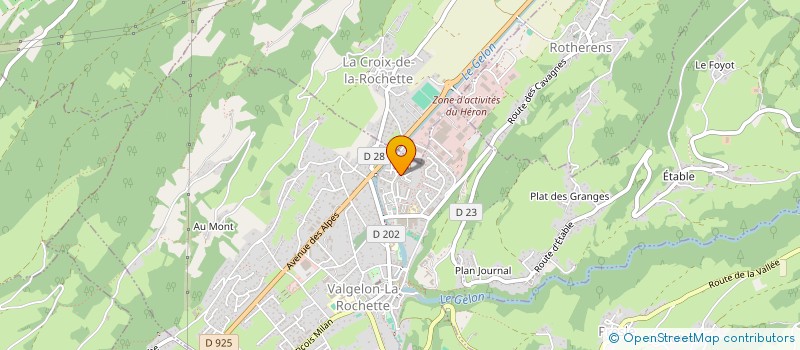 localisation de l'entreprise MONSIEUR ALAIN SIMON  VALGELON-LA ROCHETTE