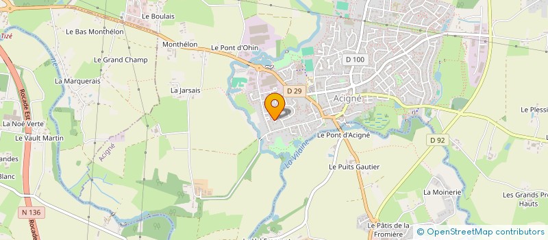 localisation de l'entreprise MONSIEUR ALAIN SIMON à ACIGNE
