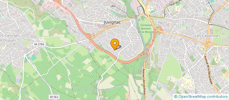 localisation de l'entreprise MONSIEUR ALAIN SIMONETTI  JUVIGNAC