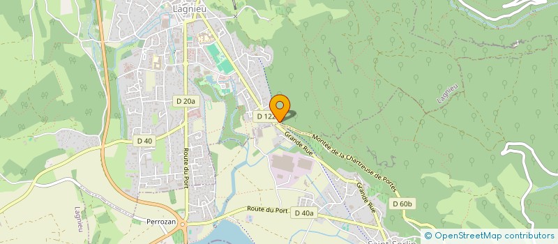 localisation de l'entreprise MONSIEUR ALAIN SIMONINI  LAGNIEU