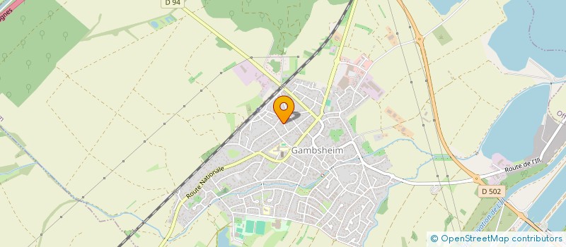 localisation de l'entreprise MONSIEUR ALAIN SINGER  GAMBSHEIM